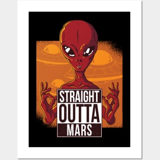 Straight outta mars Posters and Art